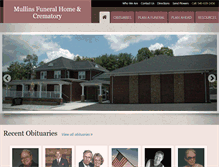 Tablet Screenshot of mullinsfuneralhome.com